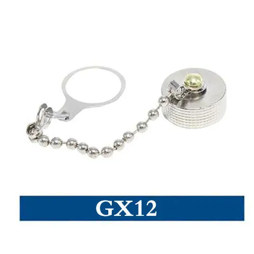 1Pcs Gx12 Gx16 Gx20 Aviation Connector Plug Cover Waterproof Cover Dust Metal/Rubber Cap Circular Co