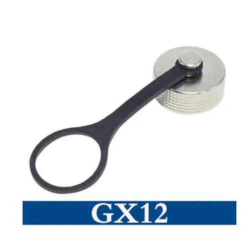 1Pcs Gx12 Gx16 Gx20 Aviation Connector Plug Cover Waterproof Cover Dust Metal/Rubber Cap Circular Co