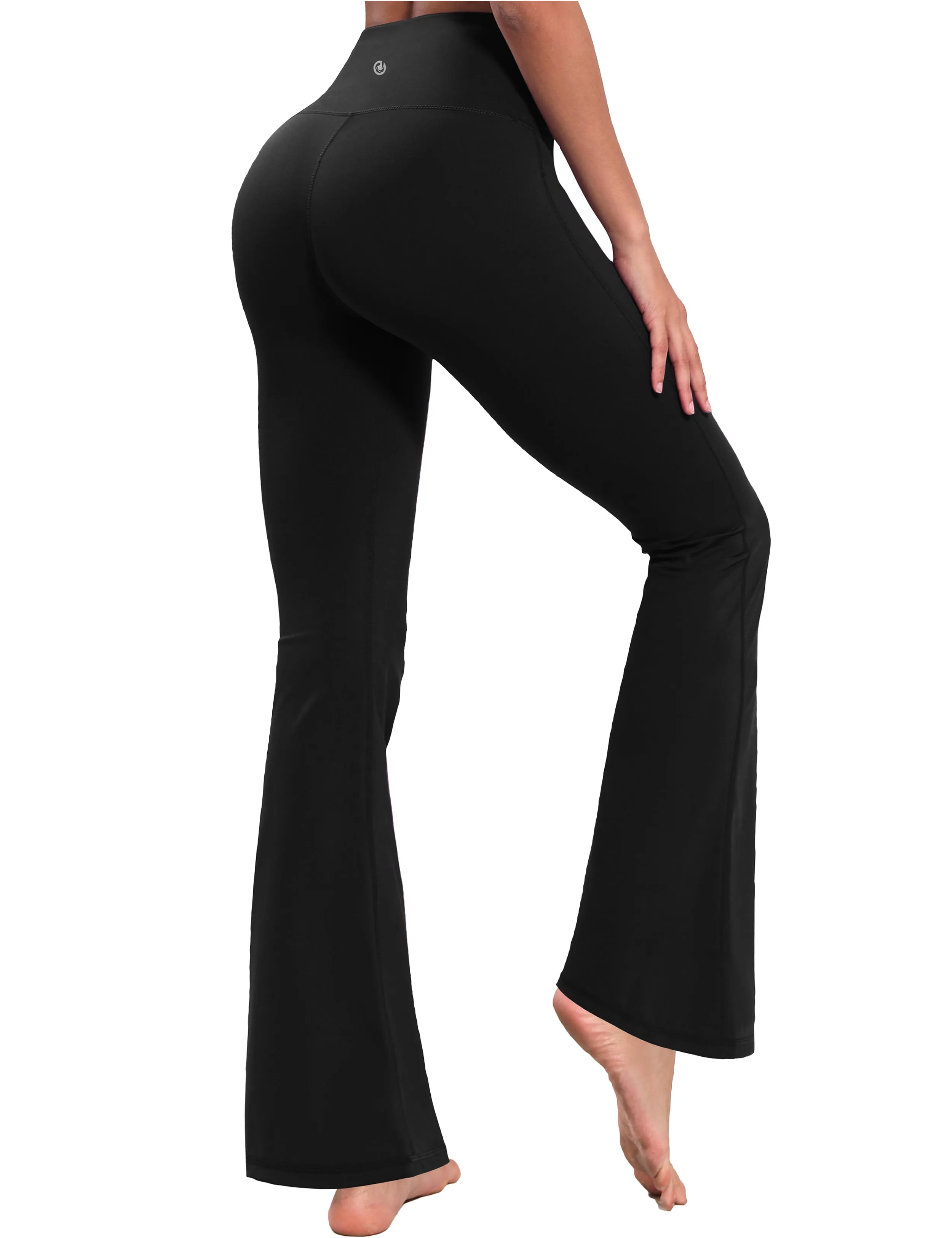 29 31 33 35 37 High Waist Bootcut Leggings Black ins_yogastudio