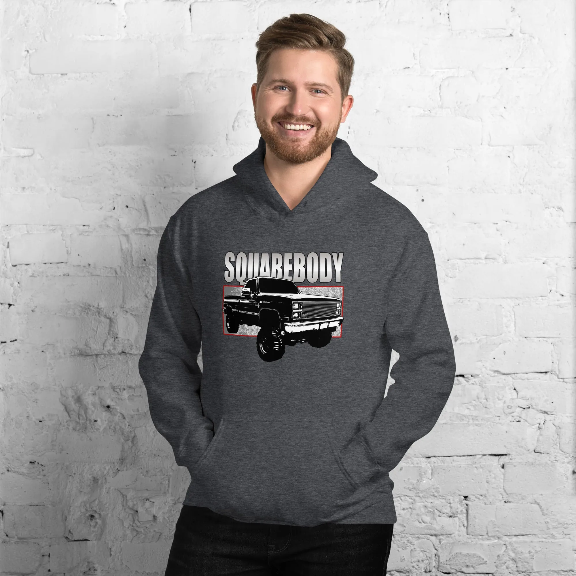 80s Squarebody 4x4 Hoodie Square Body Truck Sweatshirt