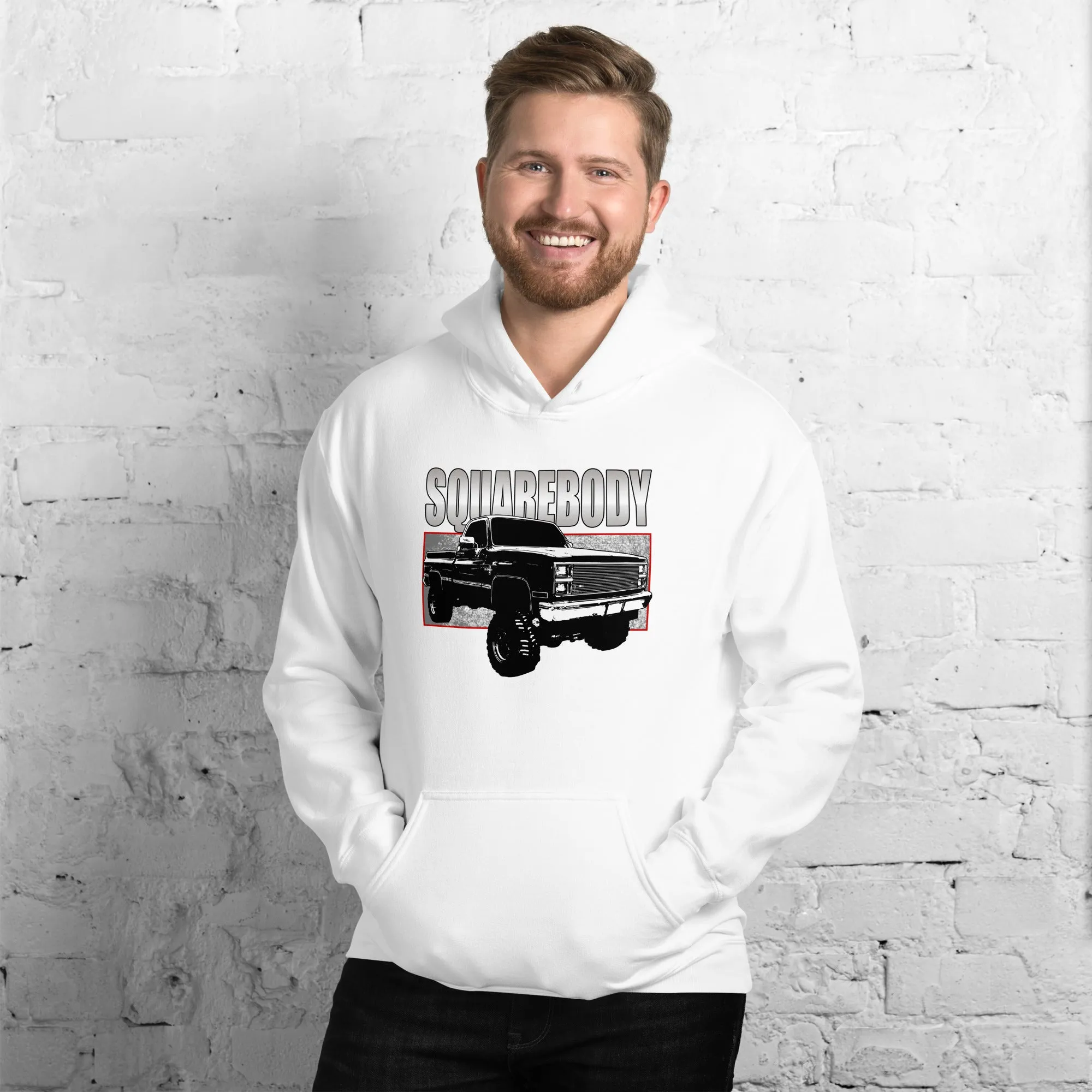 80s Squarebody 4x4 Hoodie Square Body Truck Sweatshirt