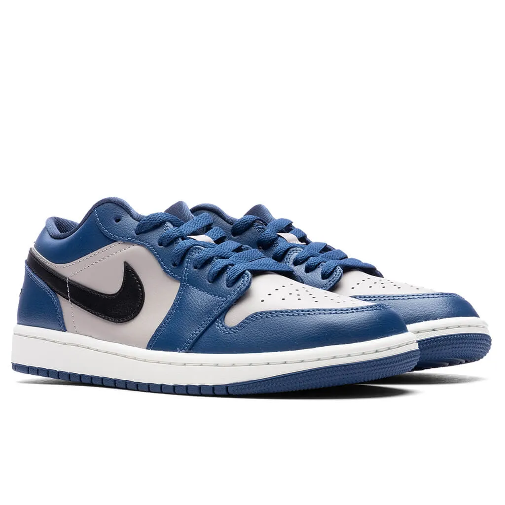 Air Jordan 1 Low Women's - French Blue/Black-College Grey/Sail