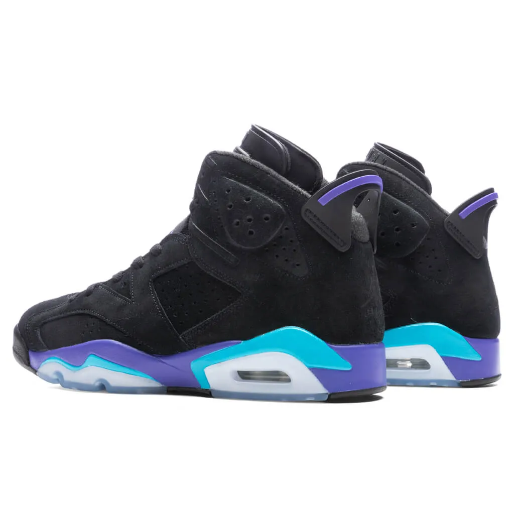 Air Jordan 6 Retro 'Aqua' - Black/Bright Concord/Aquatone