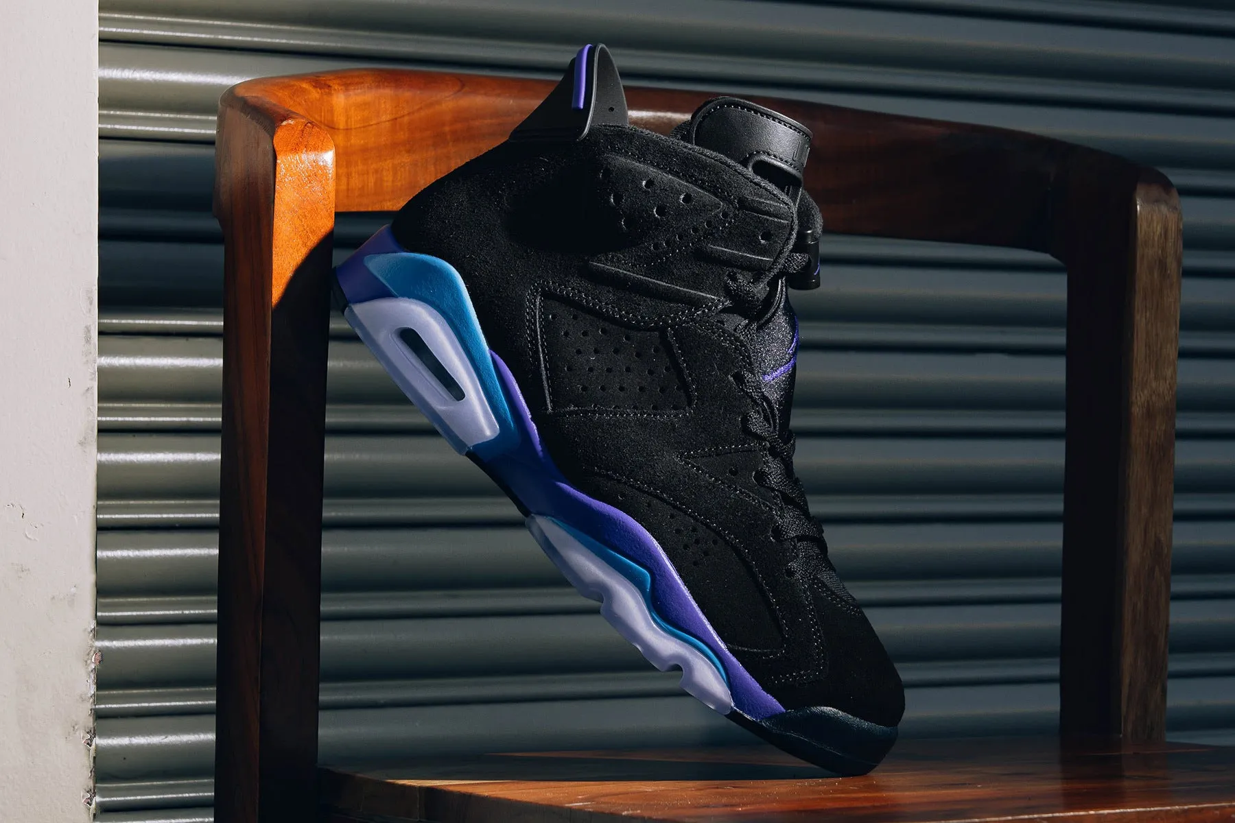 Air Jordan 6 Retro 'Aqua' - Black/Bright Concord/Aquatone