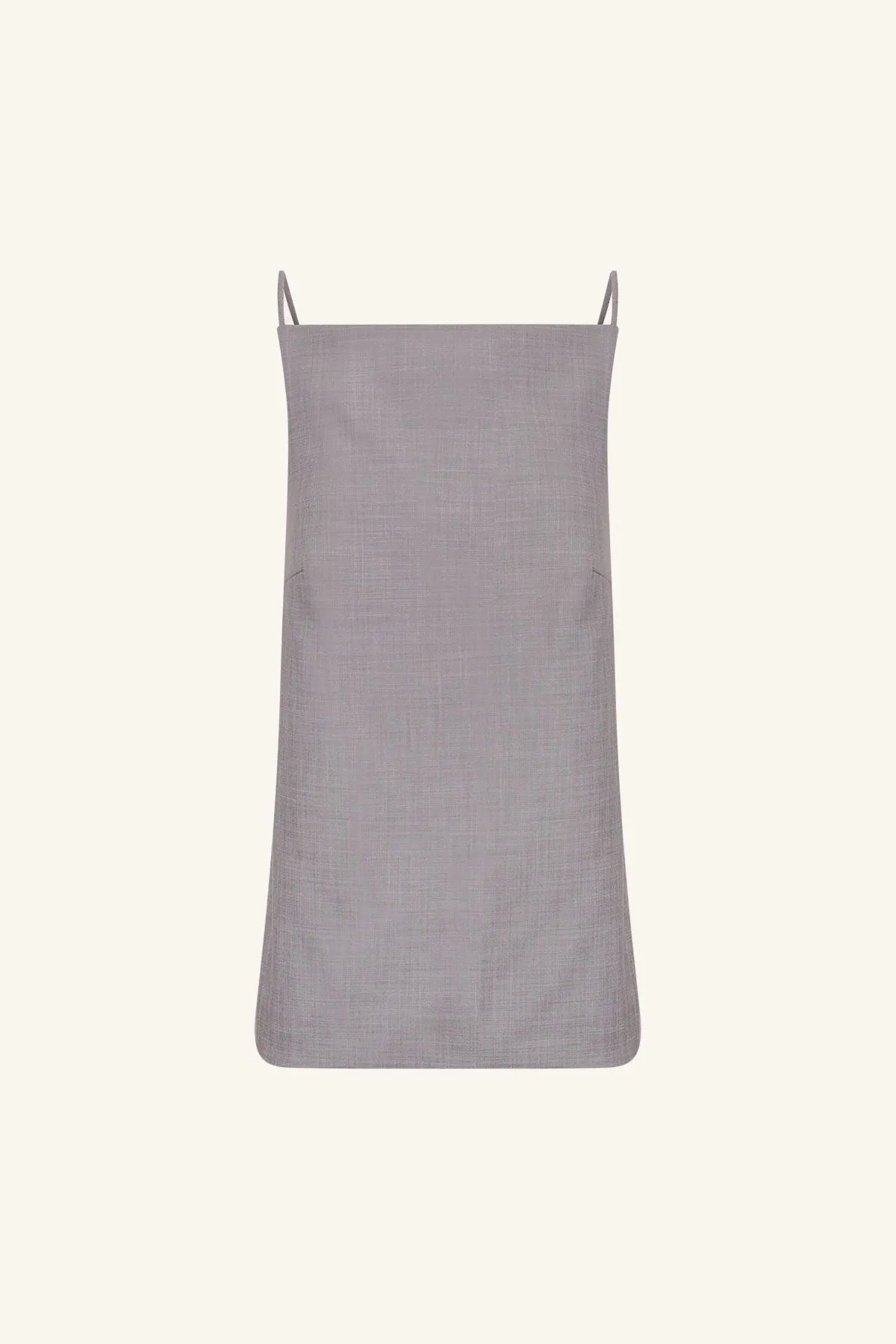 ASHER OPEN TIE BACK TOP - STEEL GREY