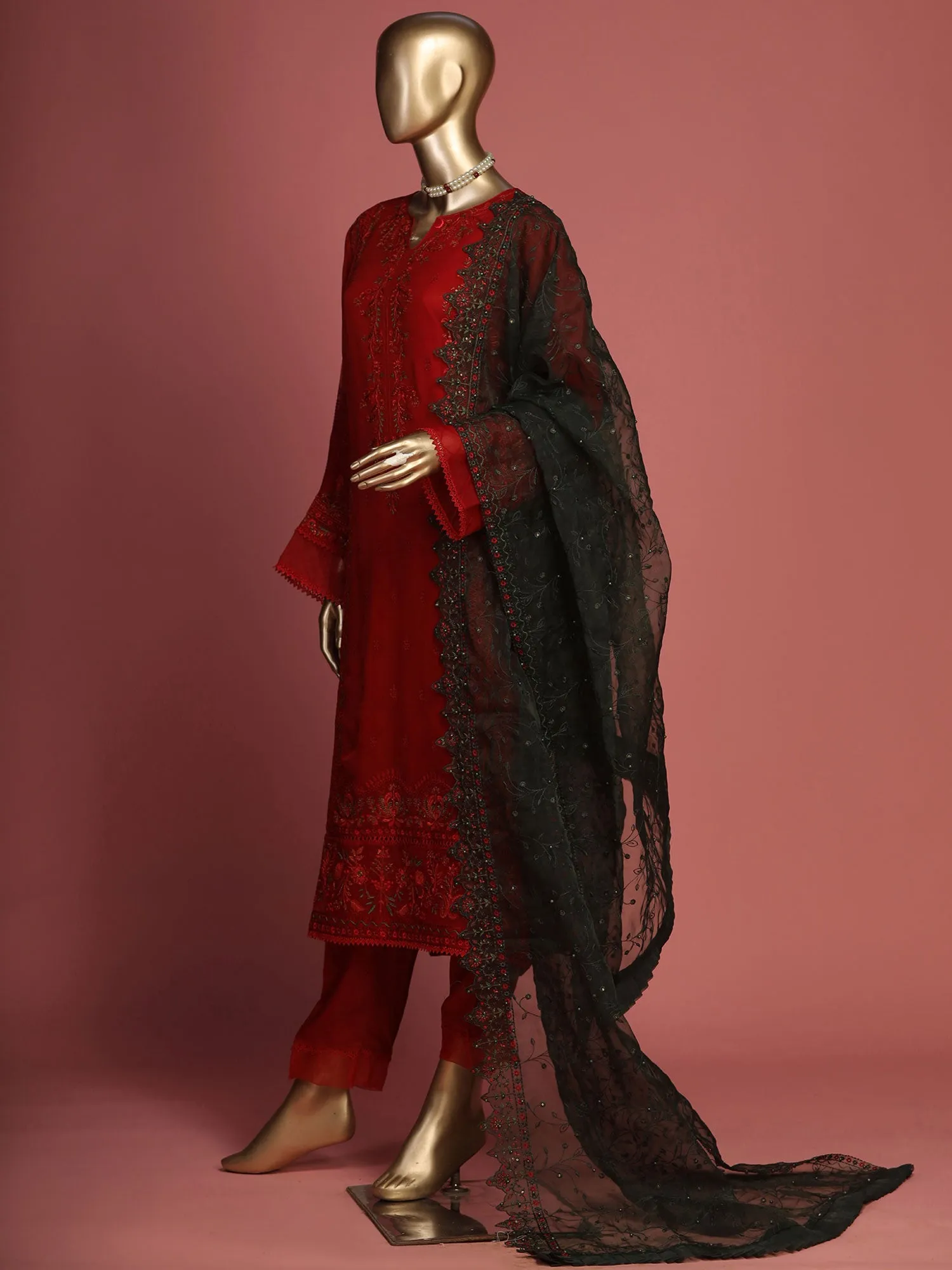 Bin Saeed "Shaifoon" Luxury Red Suit