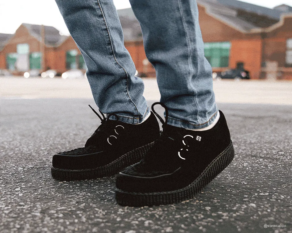 Black Suede Viva Low Creeper