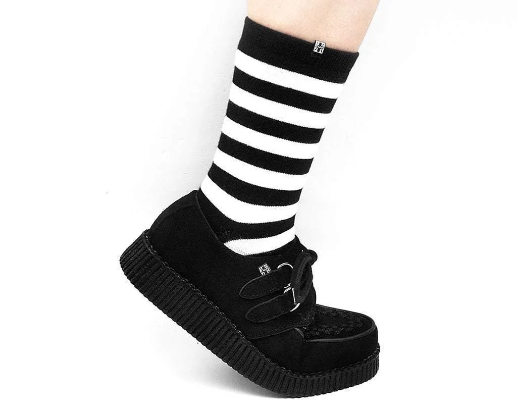 Black Suede Viva Low Creeper