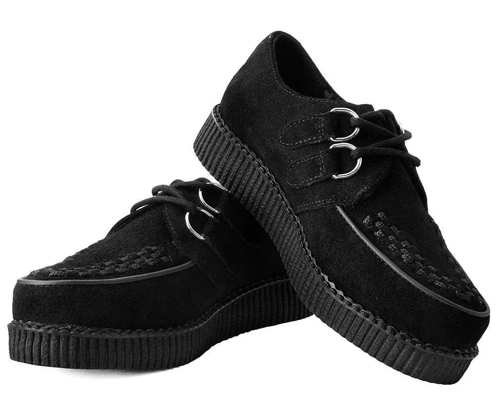 Black Suede Viva Low Creeper