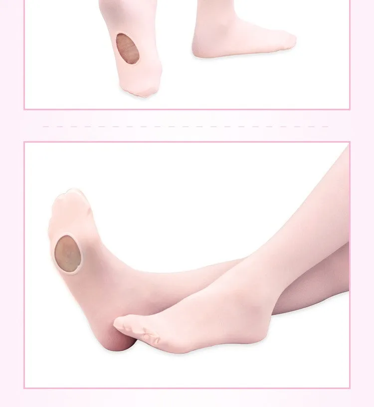 Blossom Girls Convertible Ballet Dance Tights Available in White and Nude Pink JERAVAE Brand