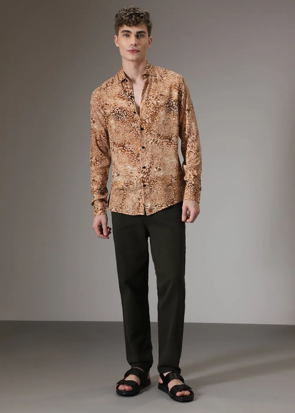 Boa Brown Feather Shirt