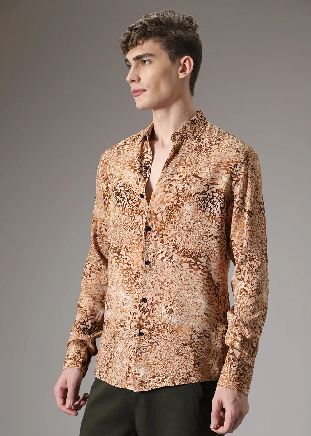 Boa Brown Feather Shirt