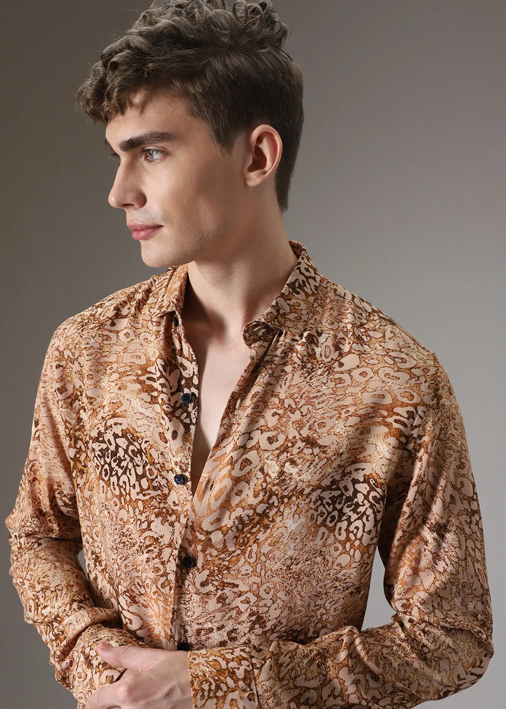 Boa Brown Feather Shirt