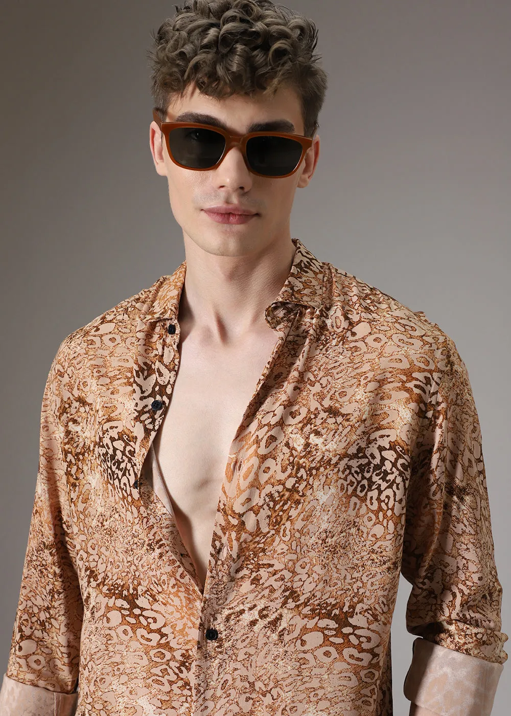 Boa Brown Feather Shirt