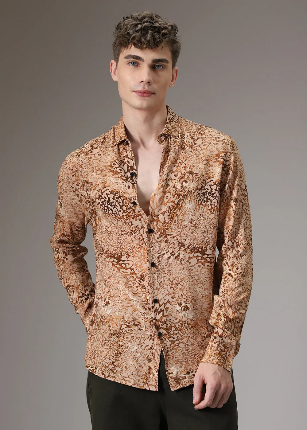 Boa Brown Feather Shirt