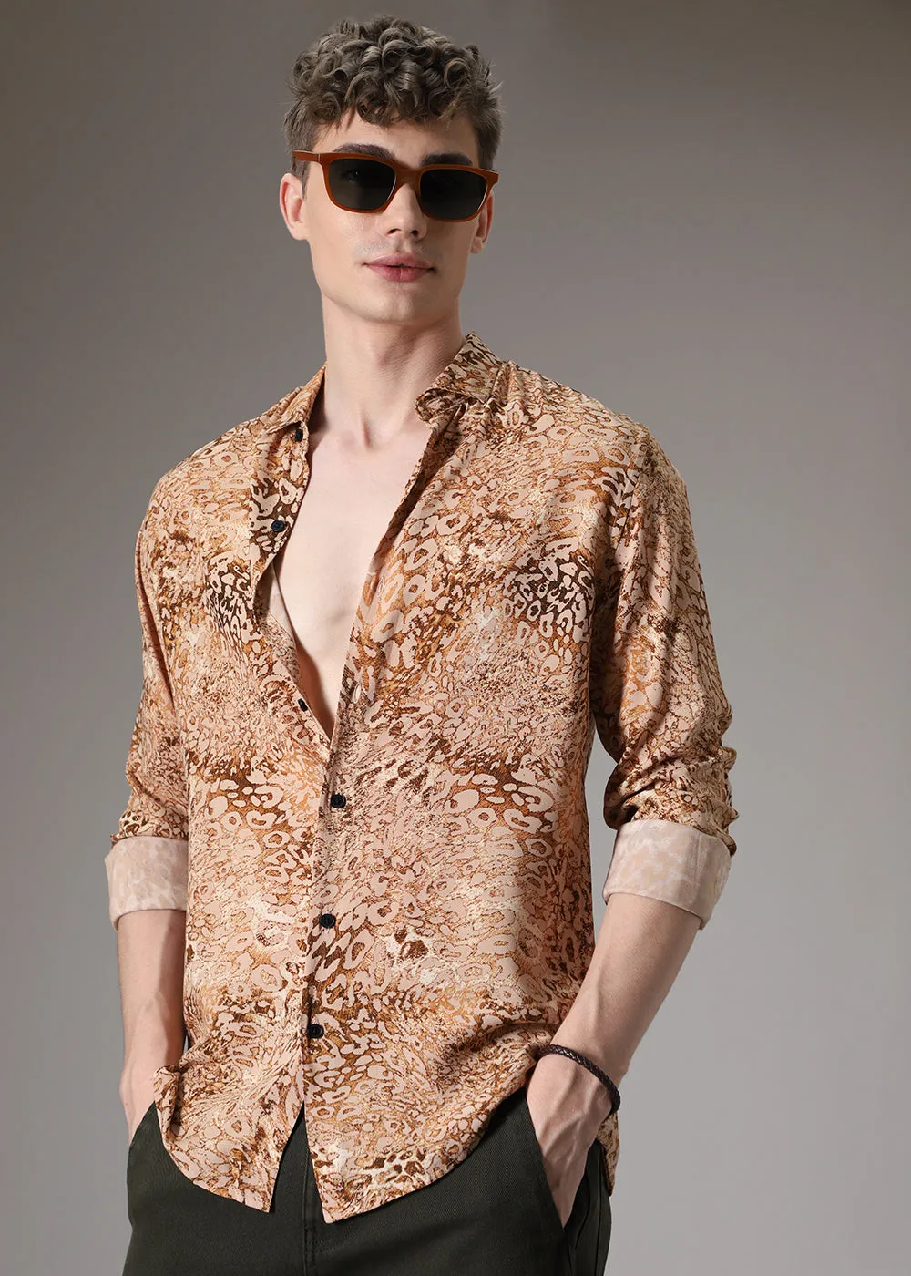 Boa Brown Feather Shirt