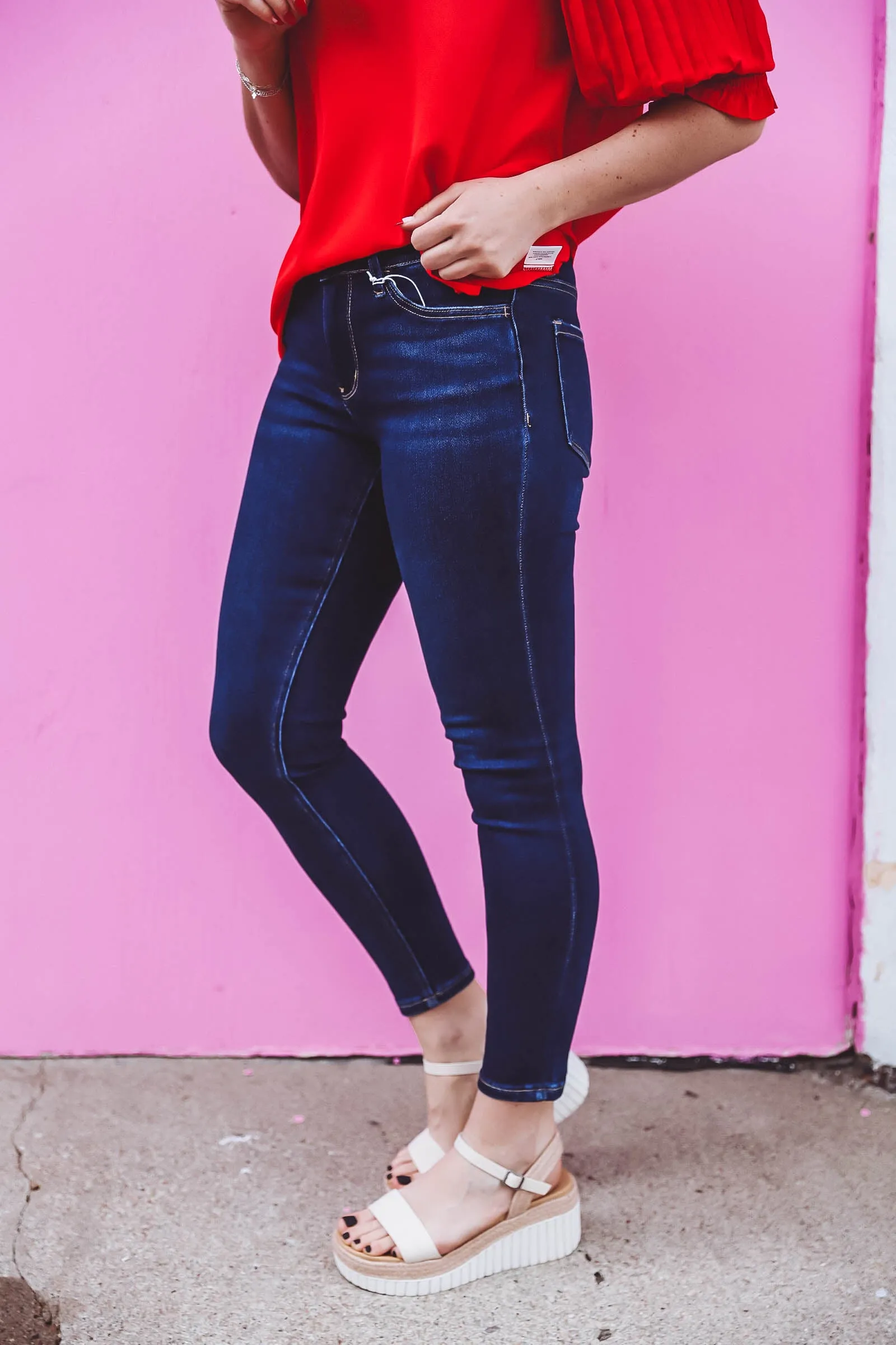 Brooklyn Mid Rise Skinny Denim