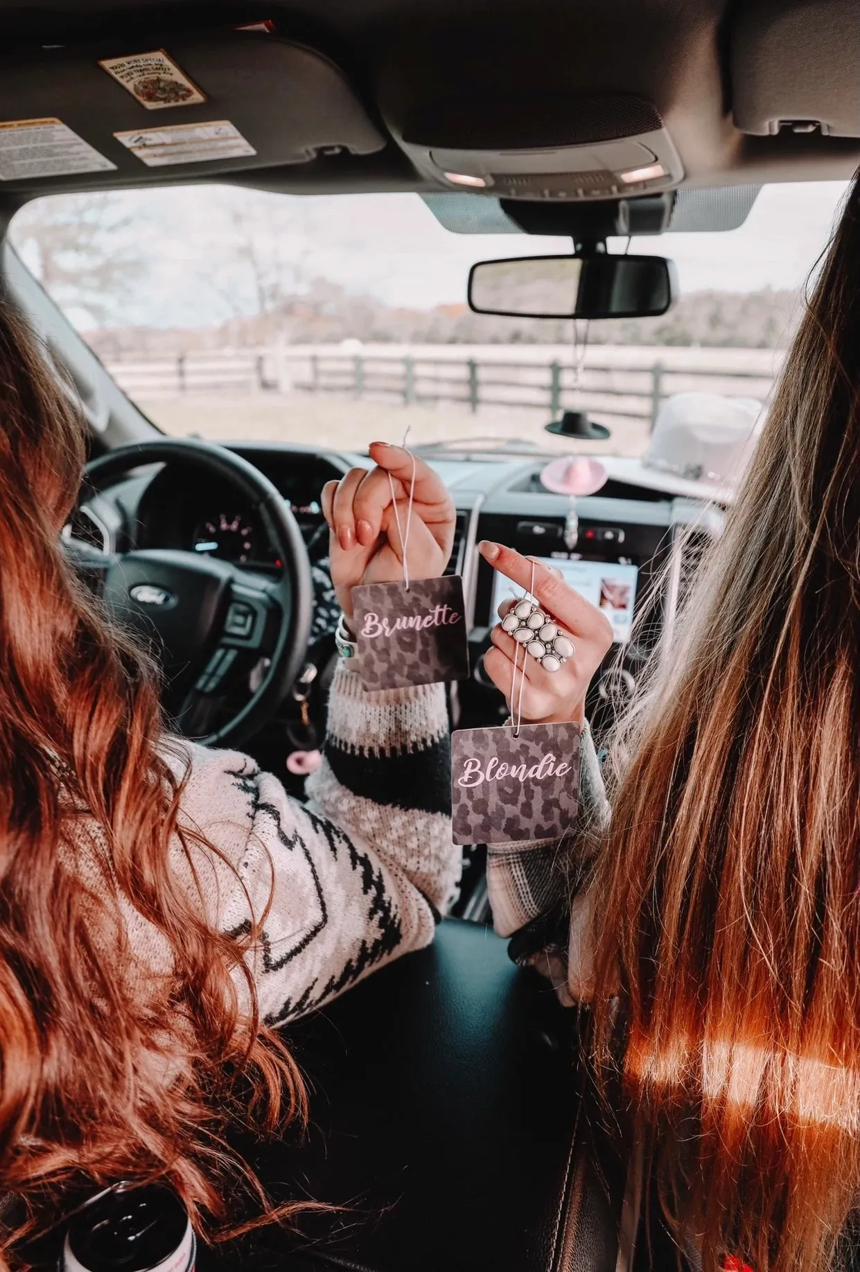 Brunette Car Air Freshener