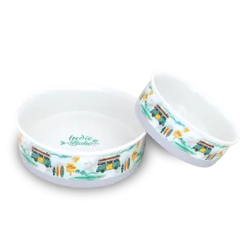 Byron Surf - Ceramic Dog Bowls