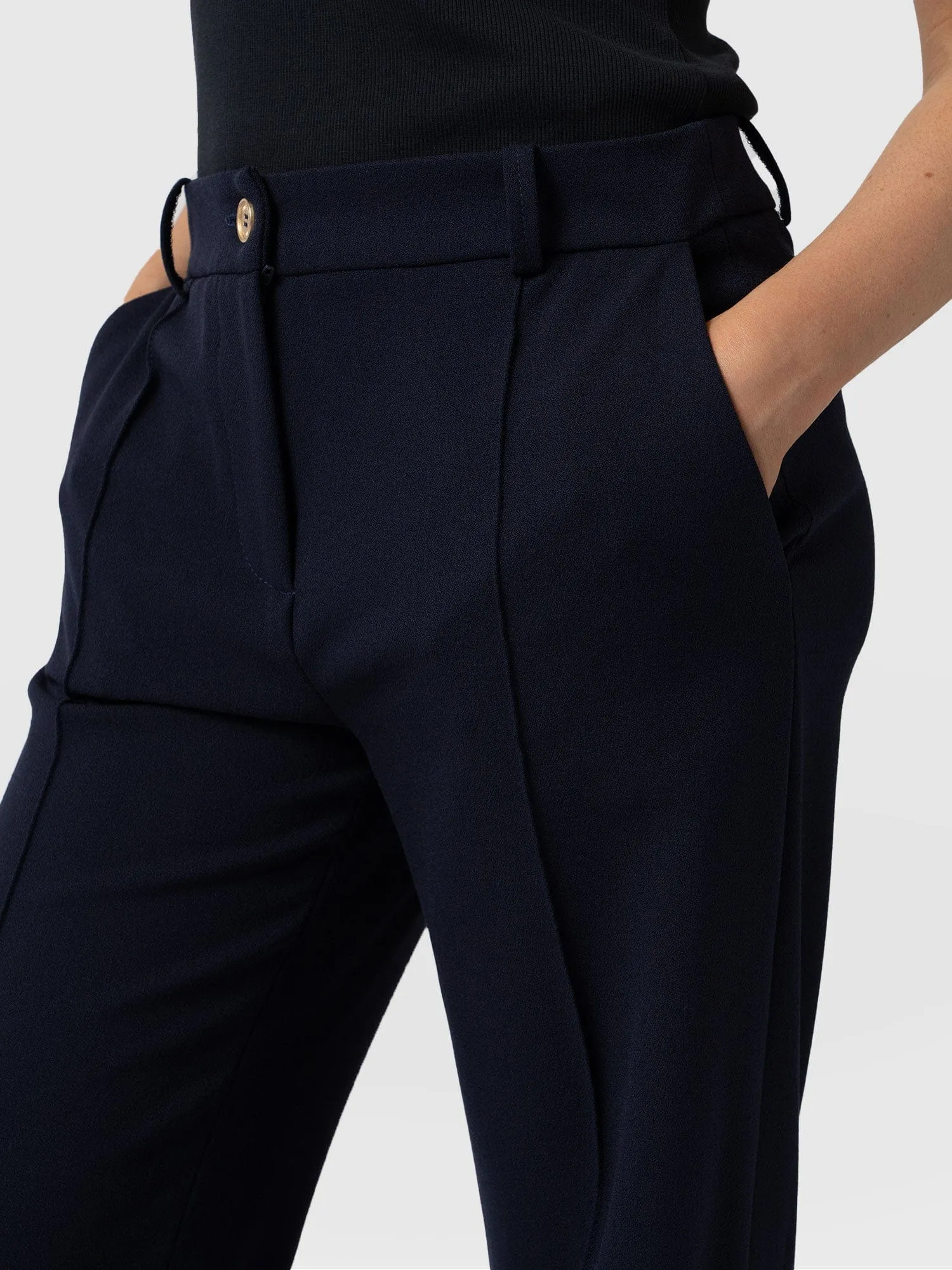 Cambridge Tailored Wide Leg Pant - Navy