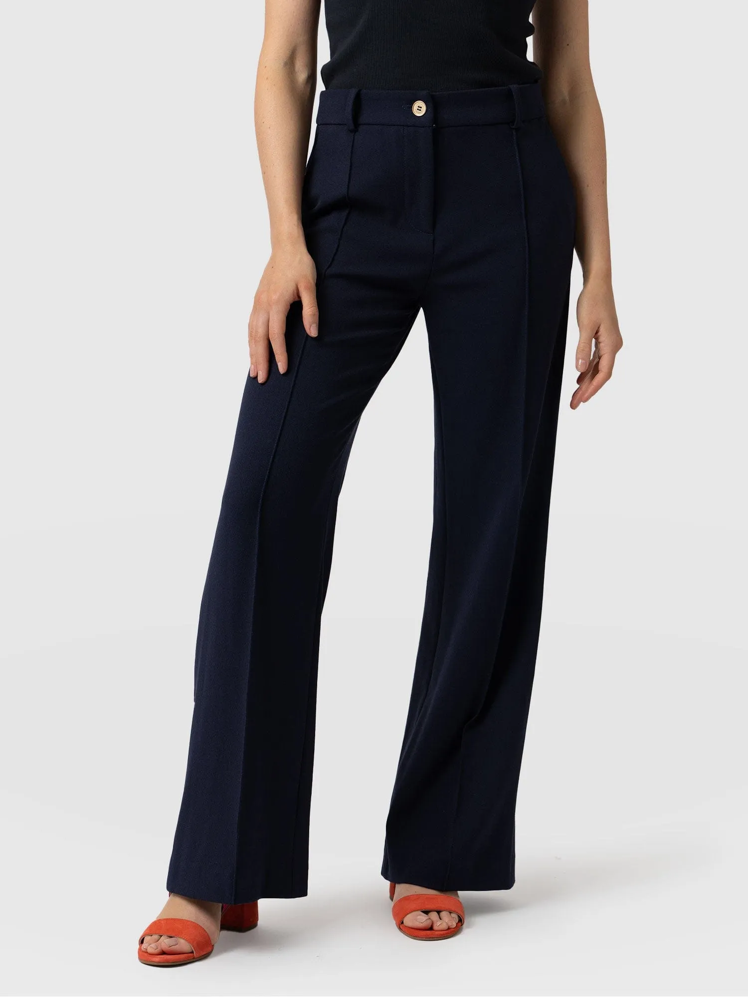 Cambridge Tailored Wide Leg Pant - Navy