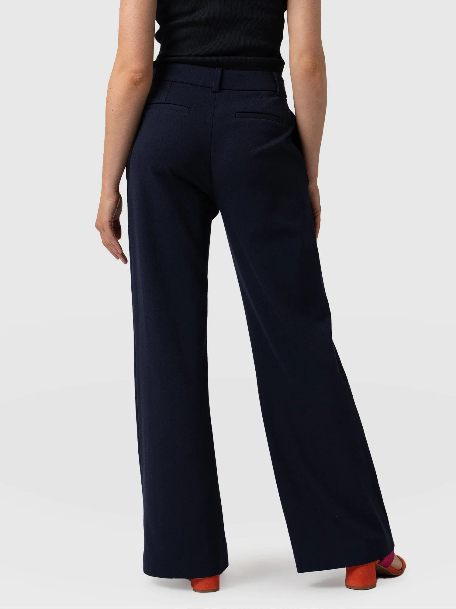 Cambridge Tailored Wide Leg Pant - Navy