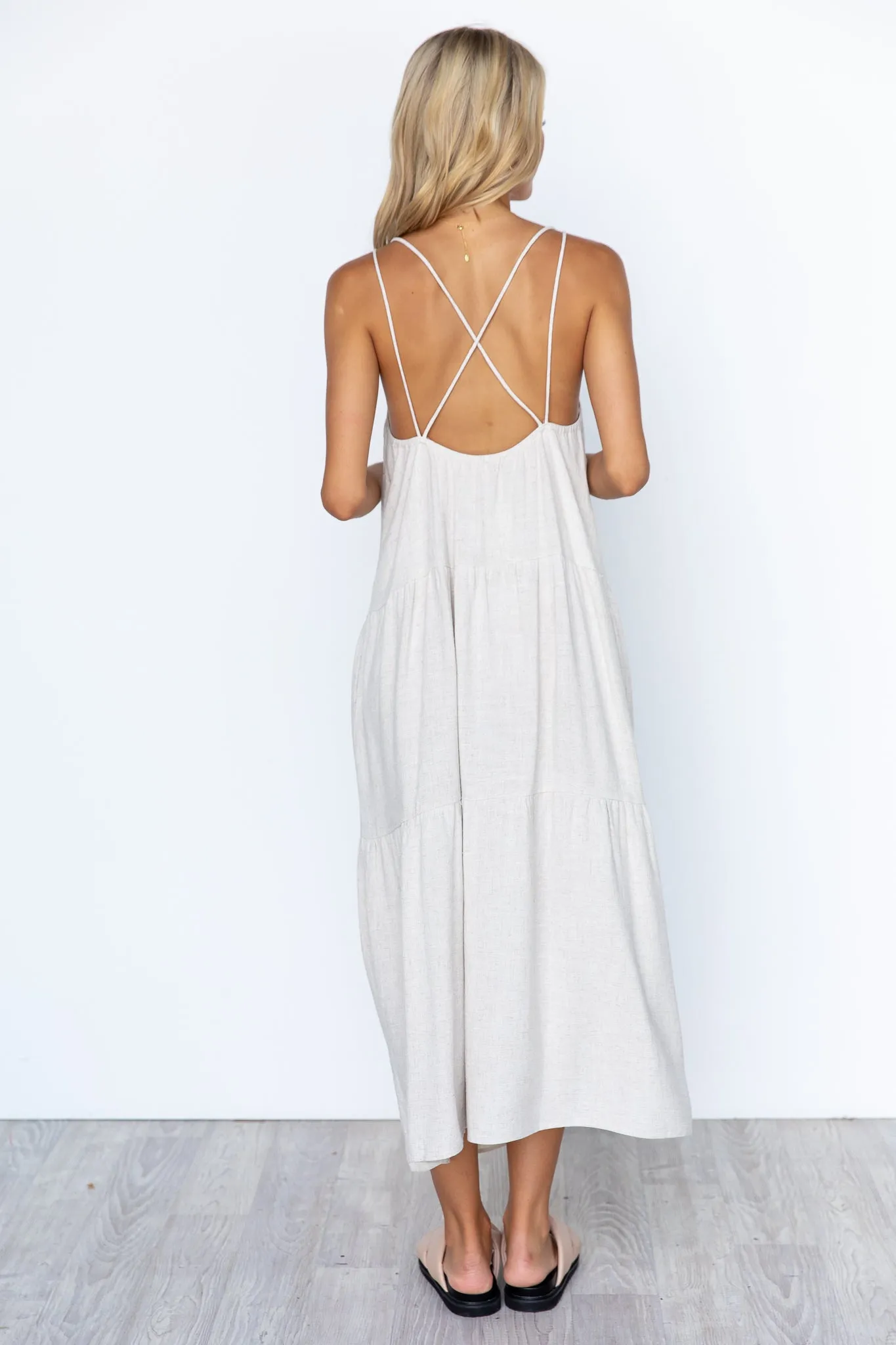 Carey Maxi Dress - Natural