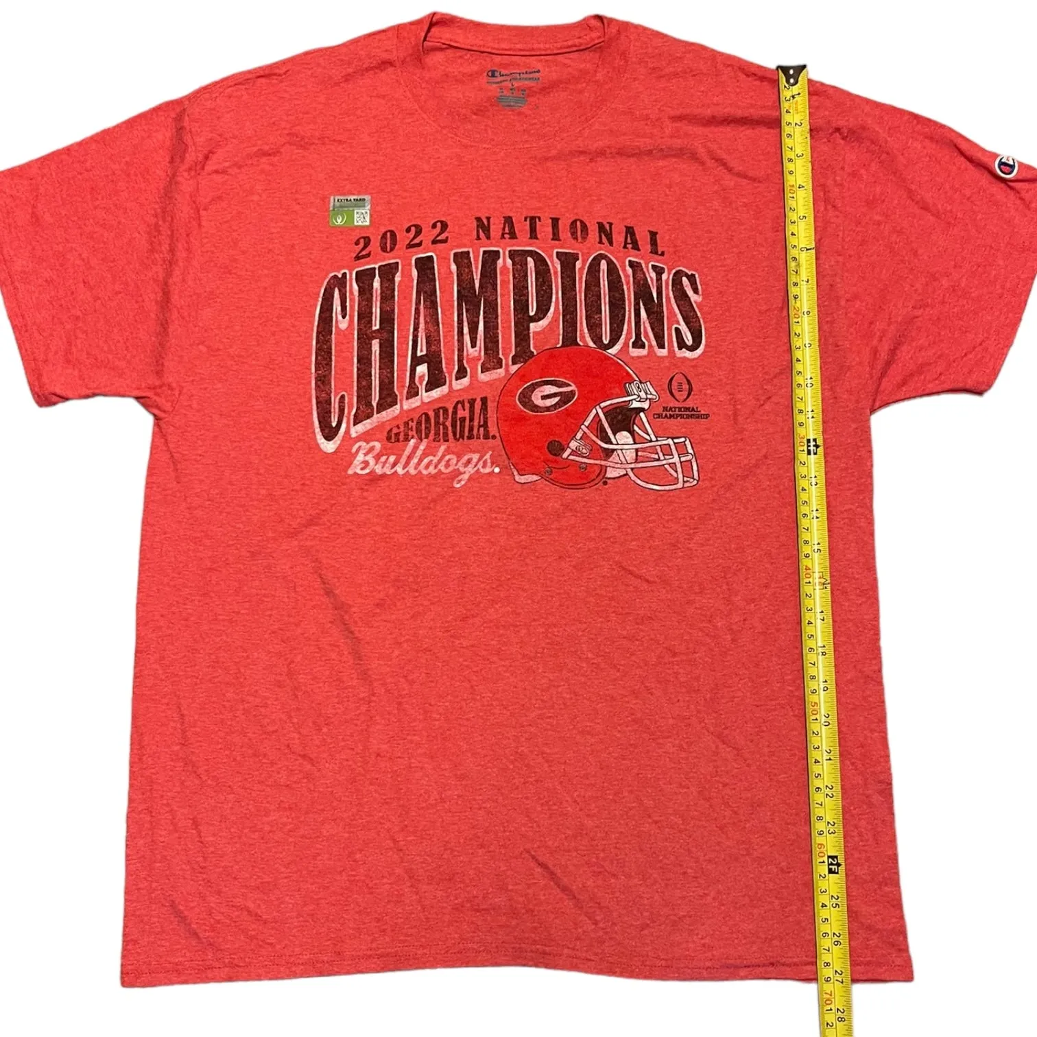 Champion Georgia Bulldogs 2022 Champions Red Shirt Size Large