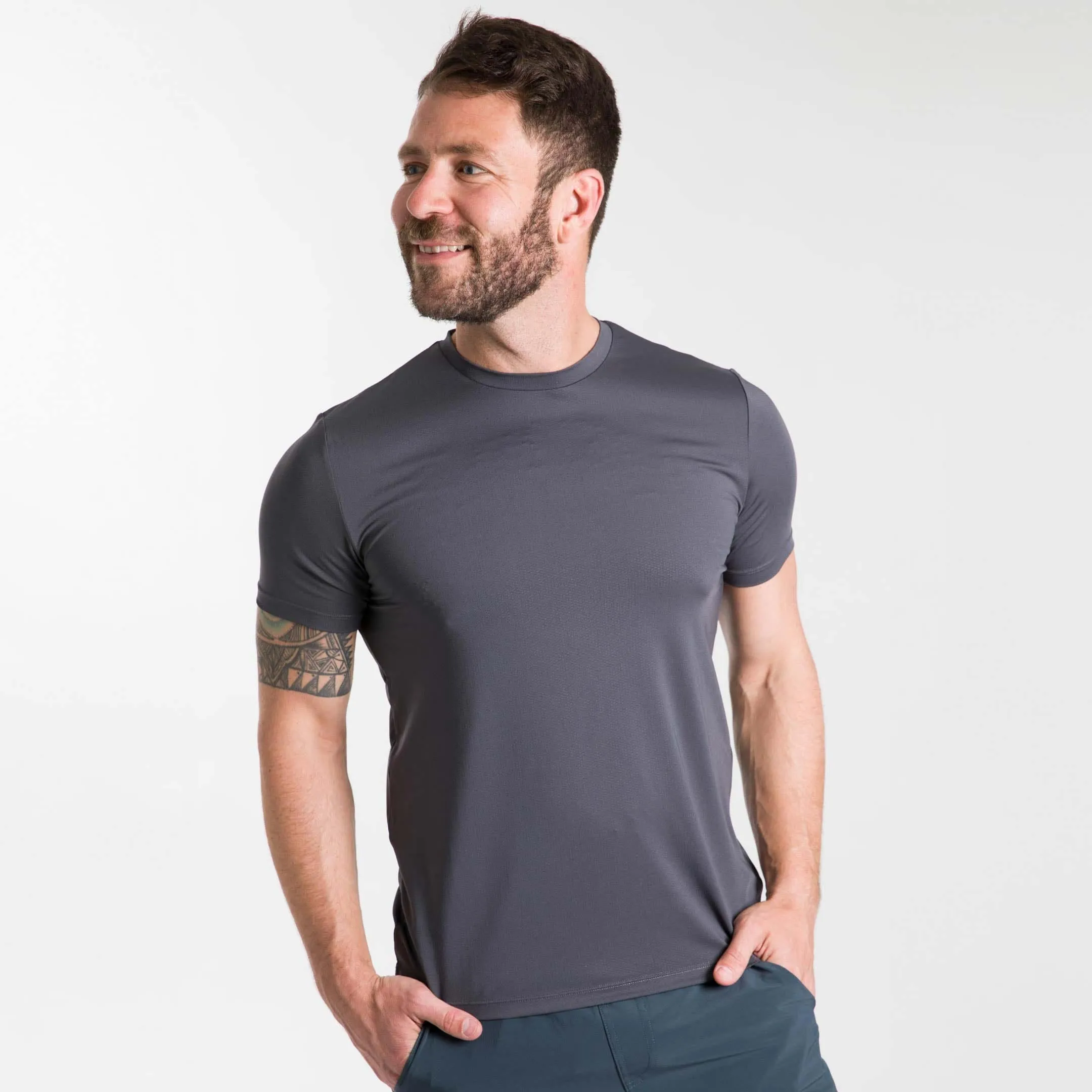 Charcoal Hybrid Ultralight Tee