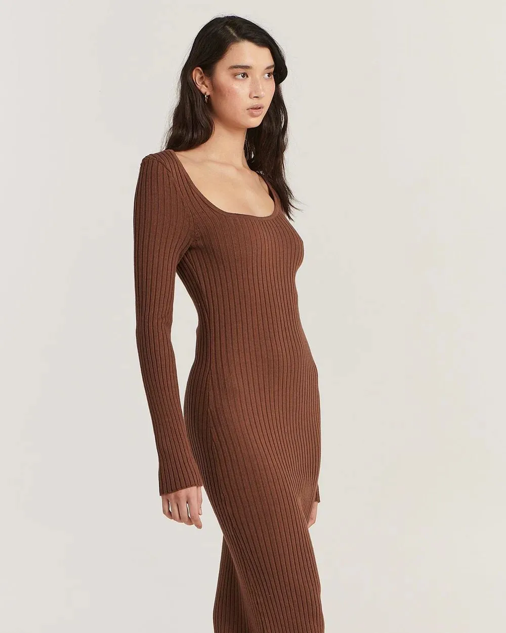 Charlie Holiday Laurette Midi Dress - Chocolate