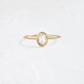 Cheval Ring, 0.46ct Oval Rose Cut