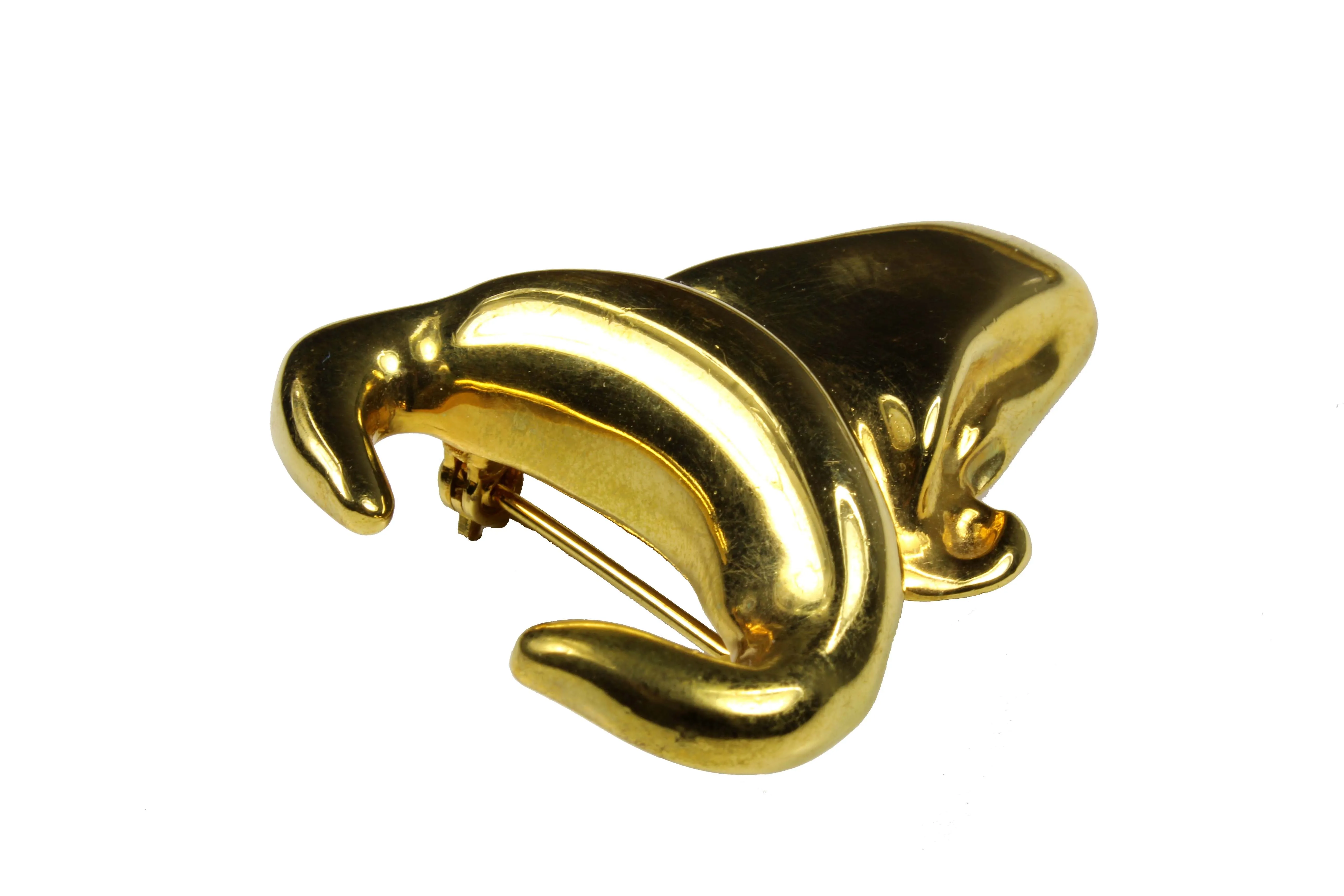 CHRISTIAN LACROIX bull head brooch