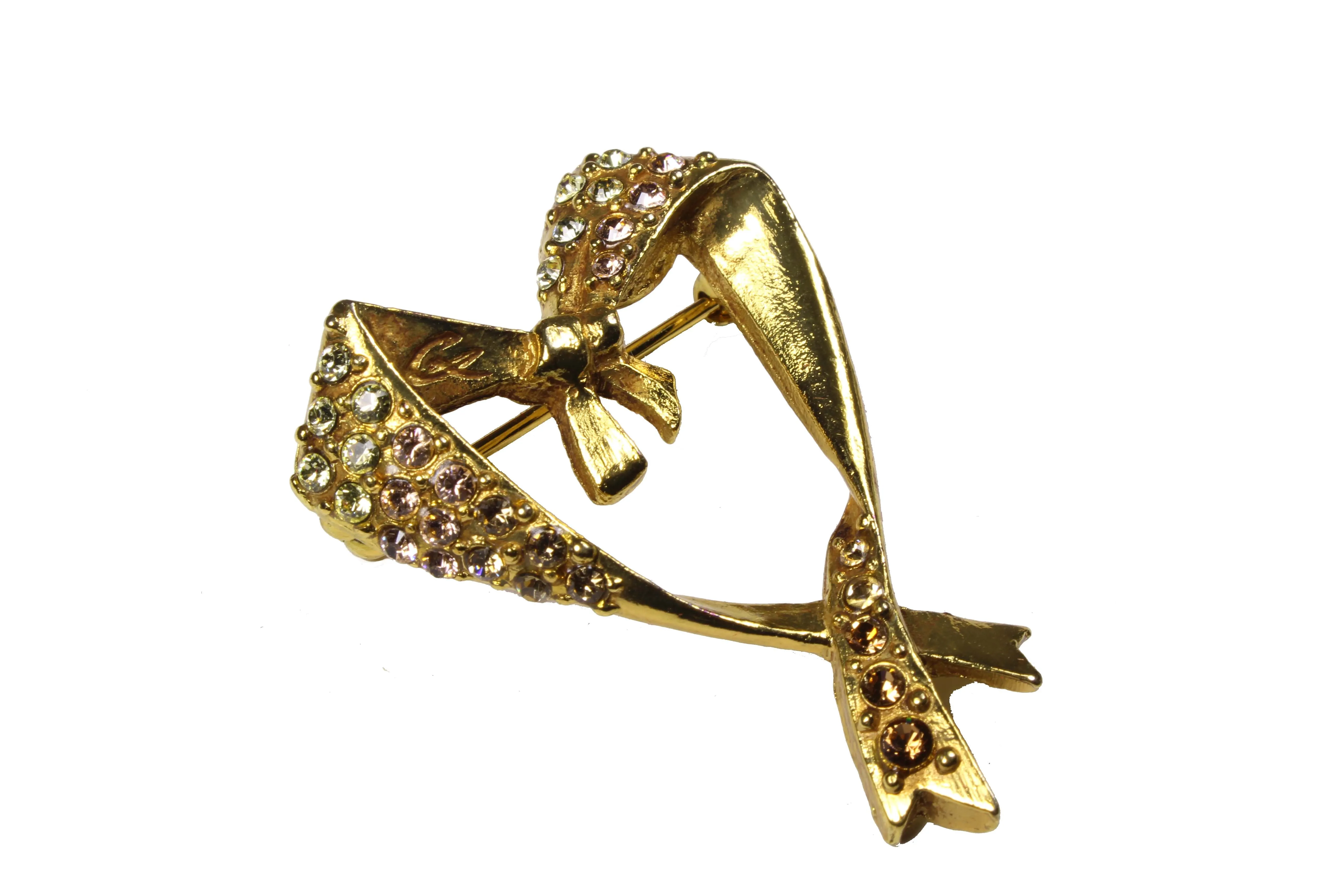 CHRISTIAN LACROIX small heart brooch