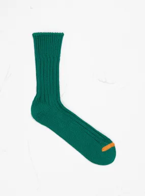 Chunky Ribbed Crew Socks Green