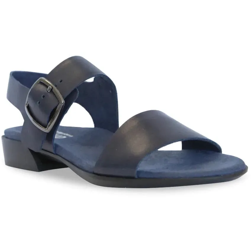 Cleo Navy Leather Dress Sandals LIMITED STOCK