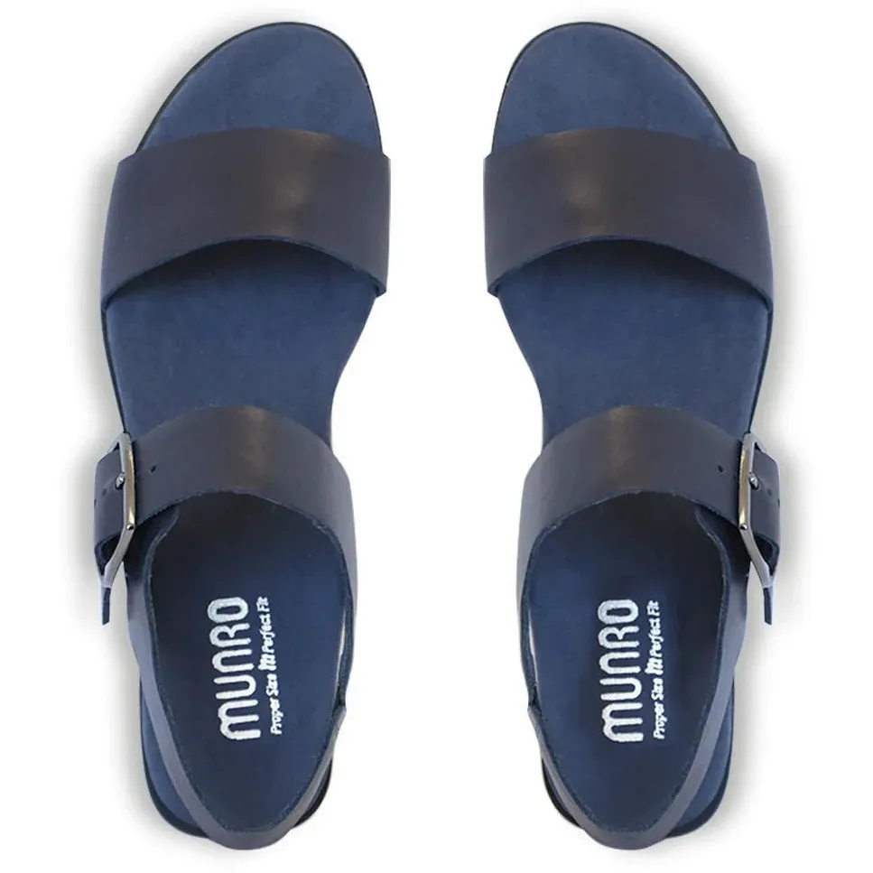 Cleo Navy Leather Dress Sandals LIMITED STOCK