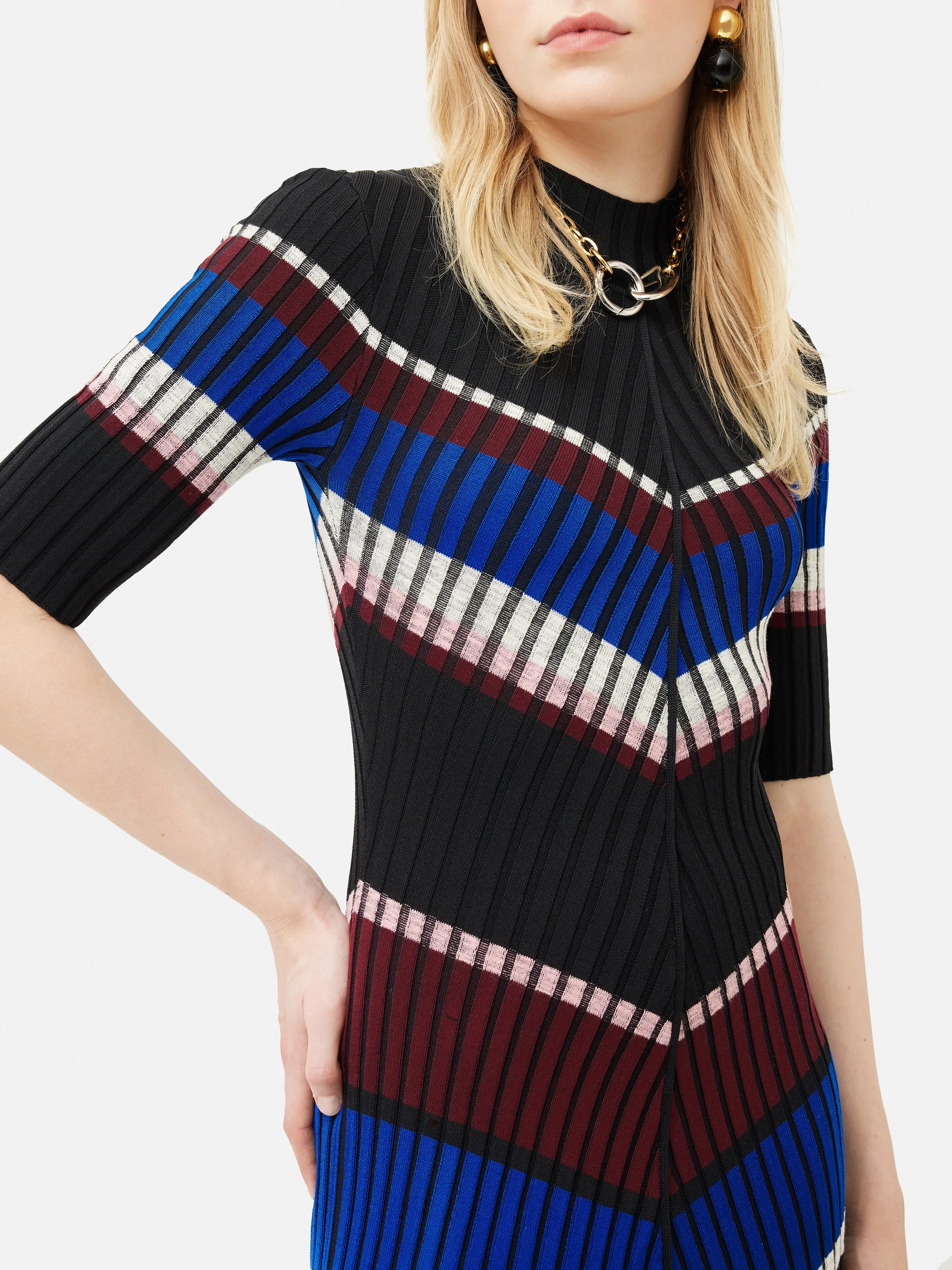 Collagerie Knitted Dress | Black