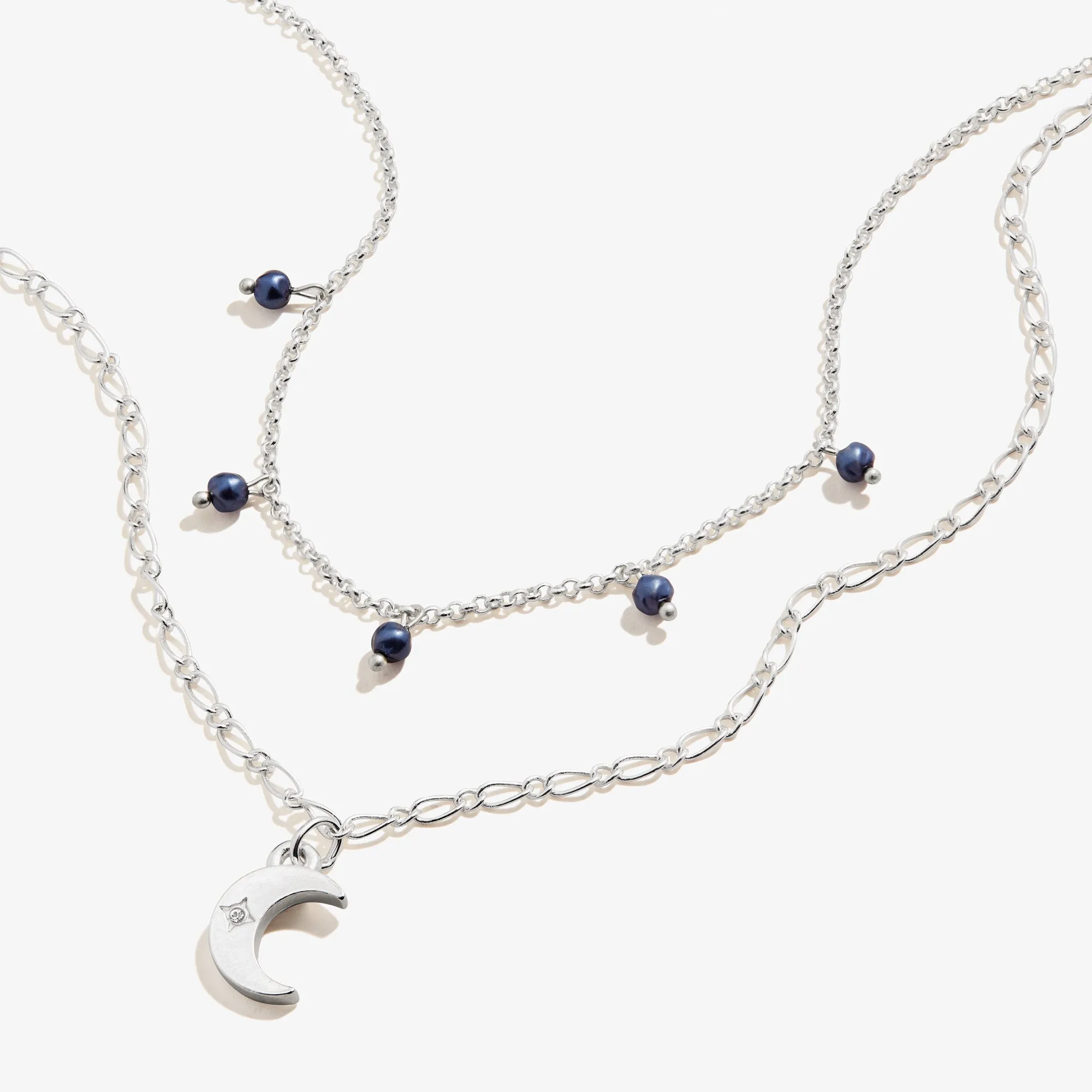 Crescent Moon Layered Necklace