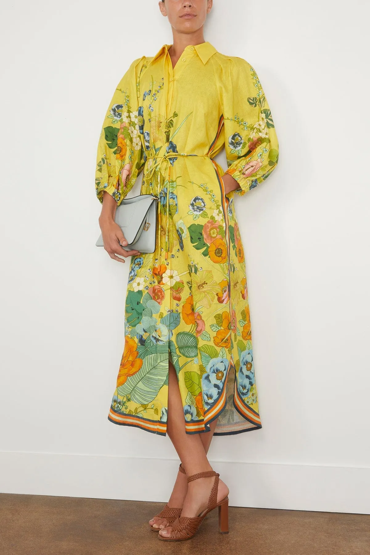 Cresida Shirtdress in Yellow