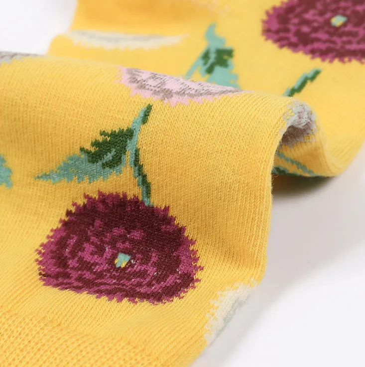 Crew Socks | Funky Socks - Chrysanthemum