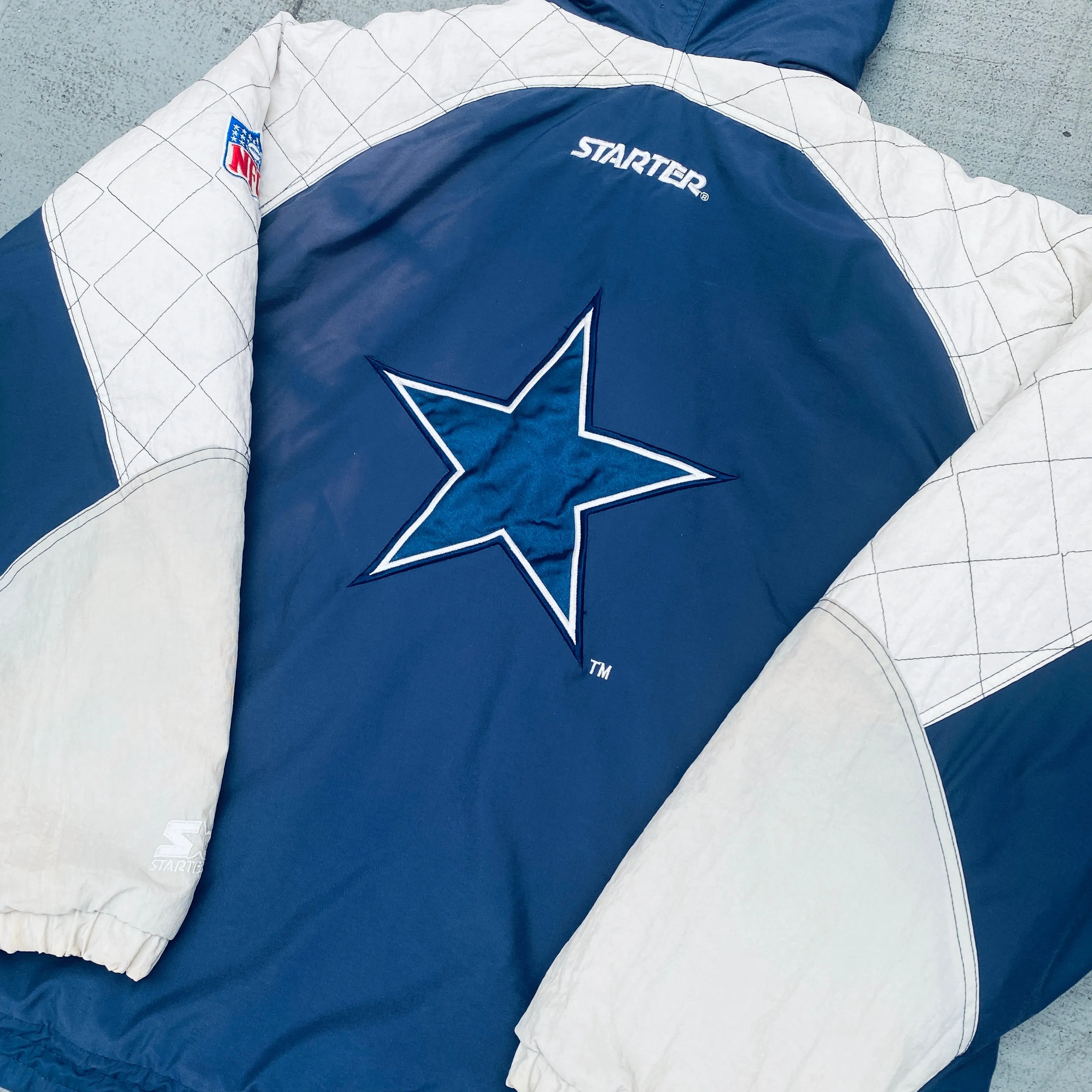 Dallas Cowboys: 1990's Fullzip Starter Jacket (XL)