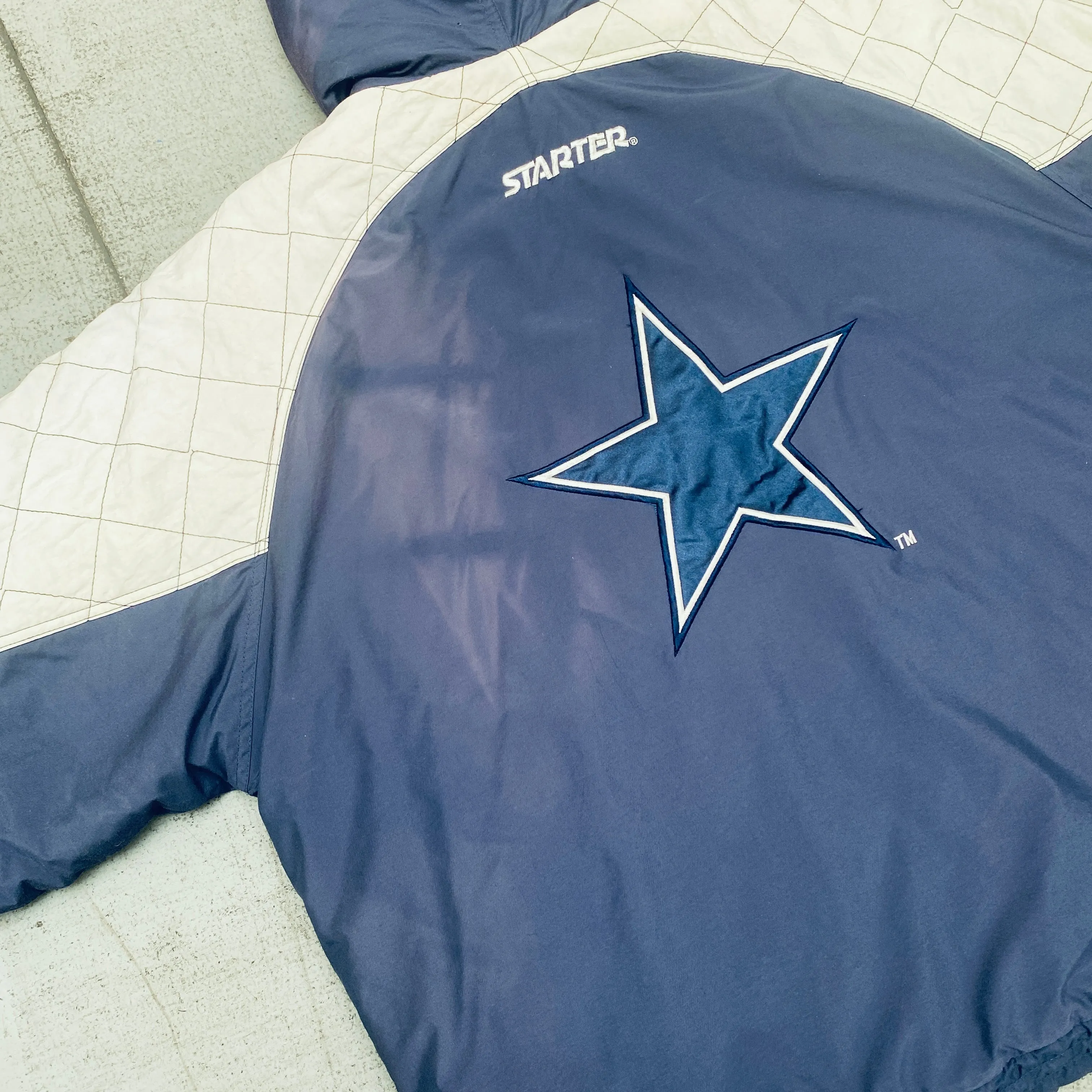 Dallas Cowboys: 1990's Fullzip Starter Jacket (XL)