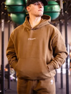 ELEMENT HOODIE (CREAM & BROWN)