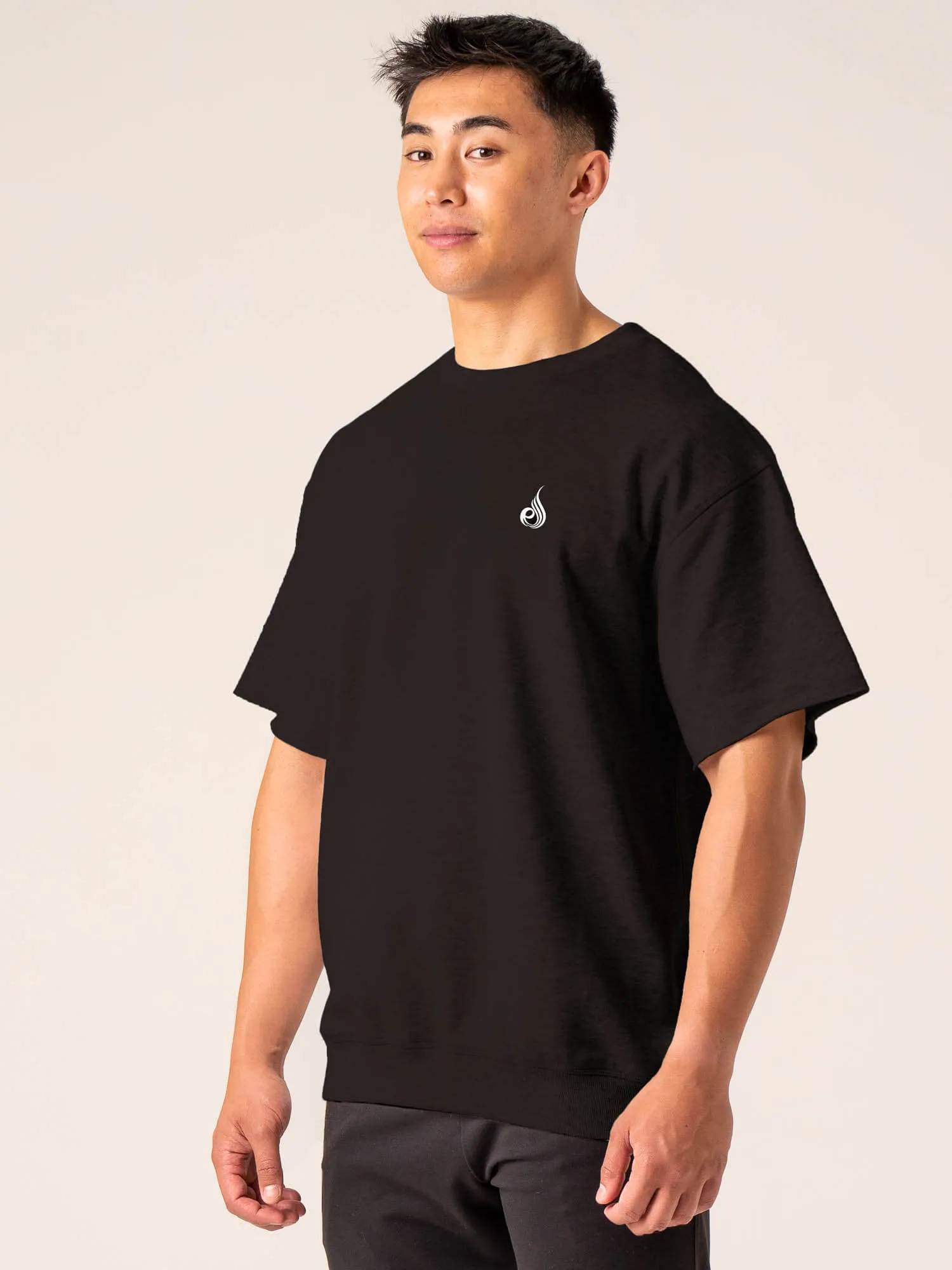 Emerge Fleece T-Shirt - Faded Black