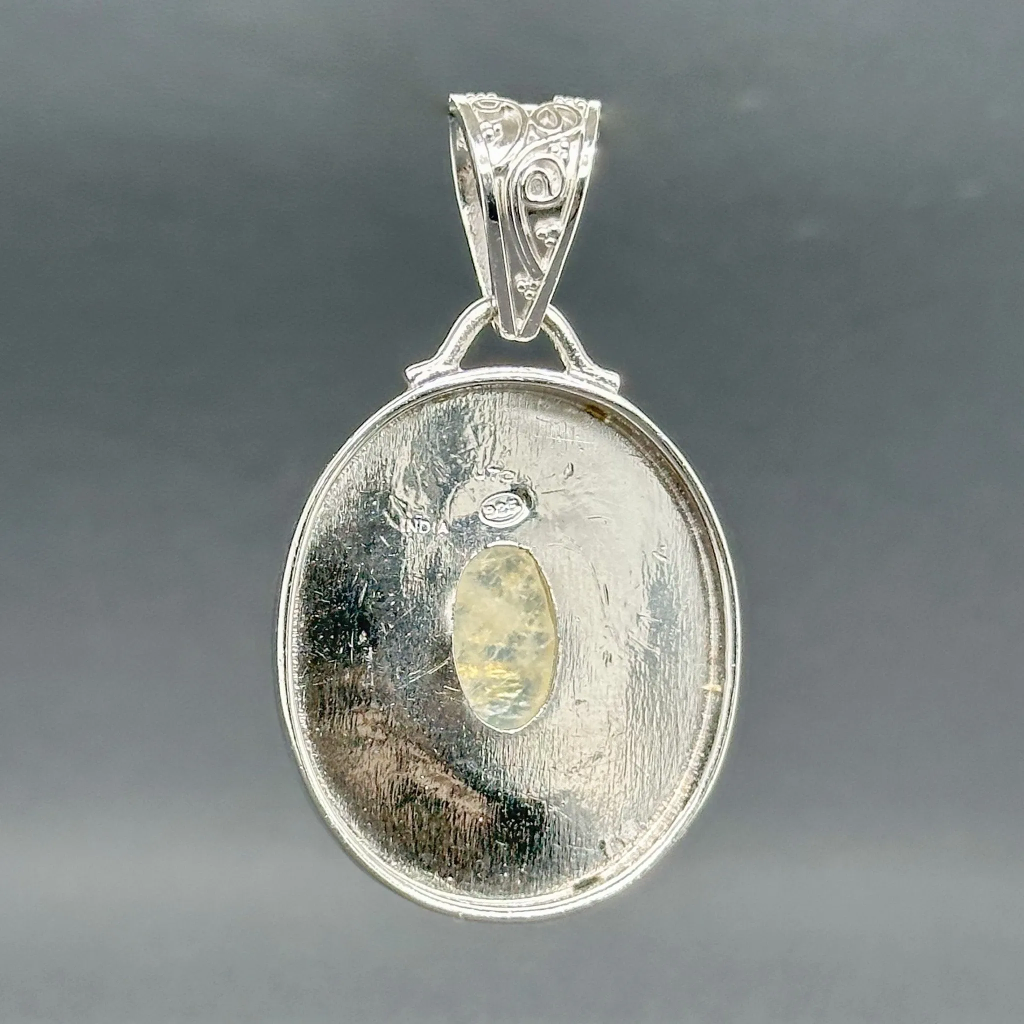 Estate SS Moonstone Pendant