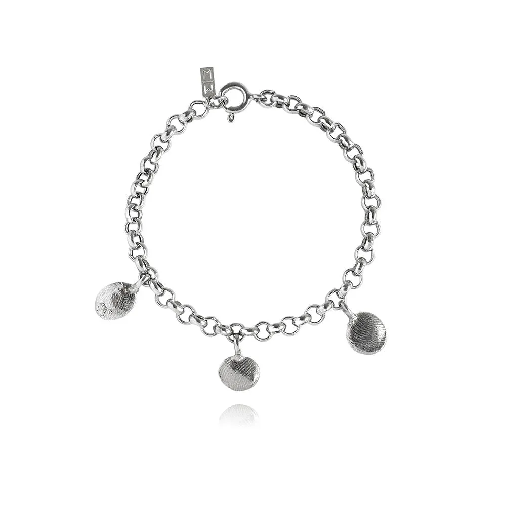 Fingerprints Silver Life Bracelet