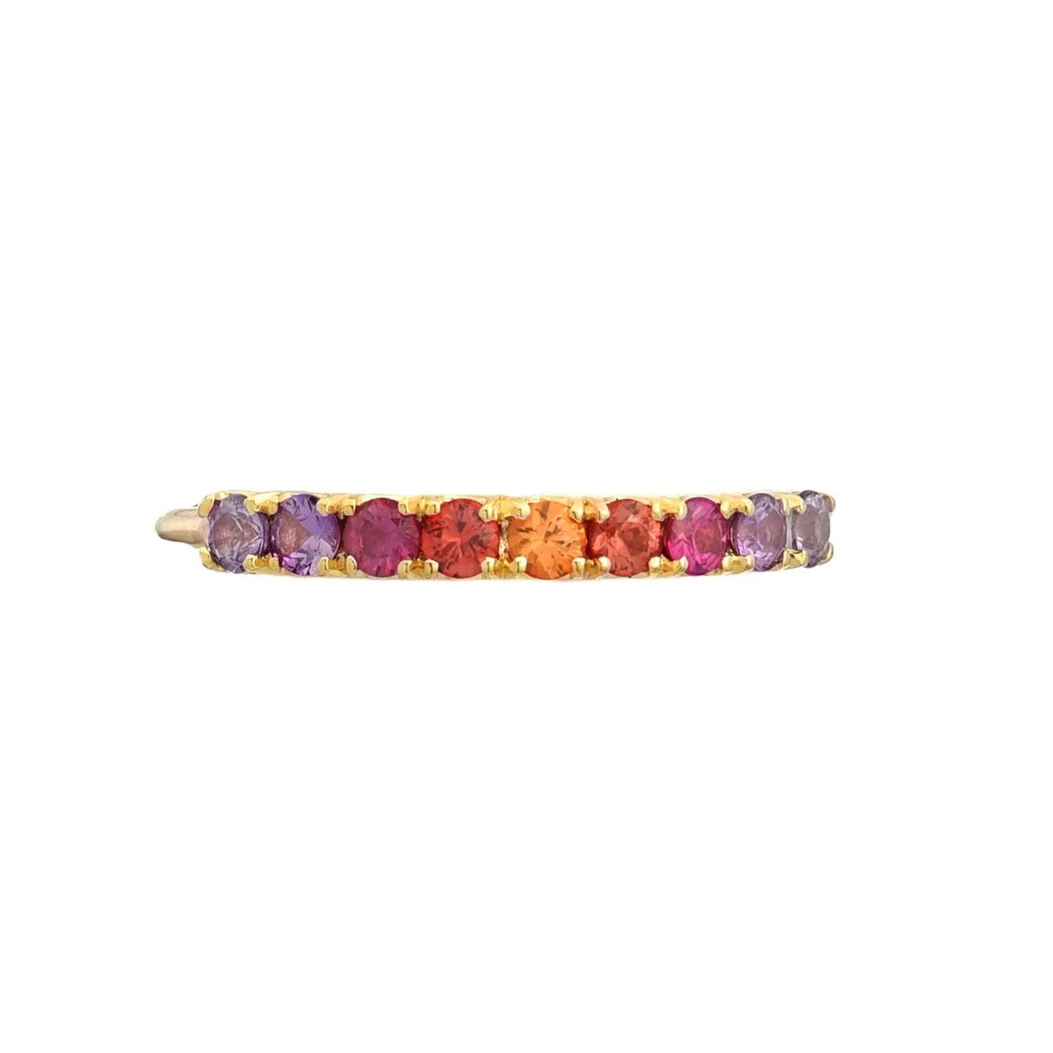 French Lavender Double Linea Ombré Sapphire Bar Ring