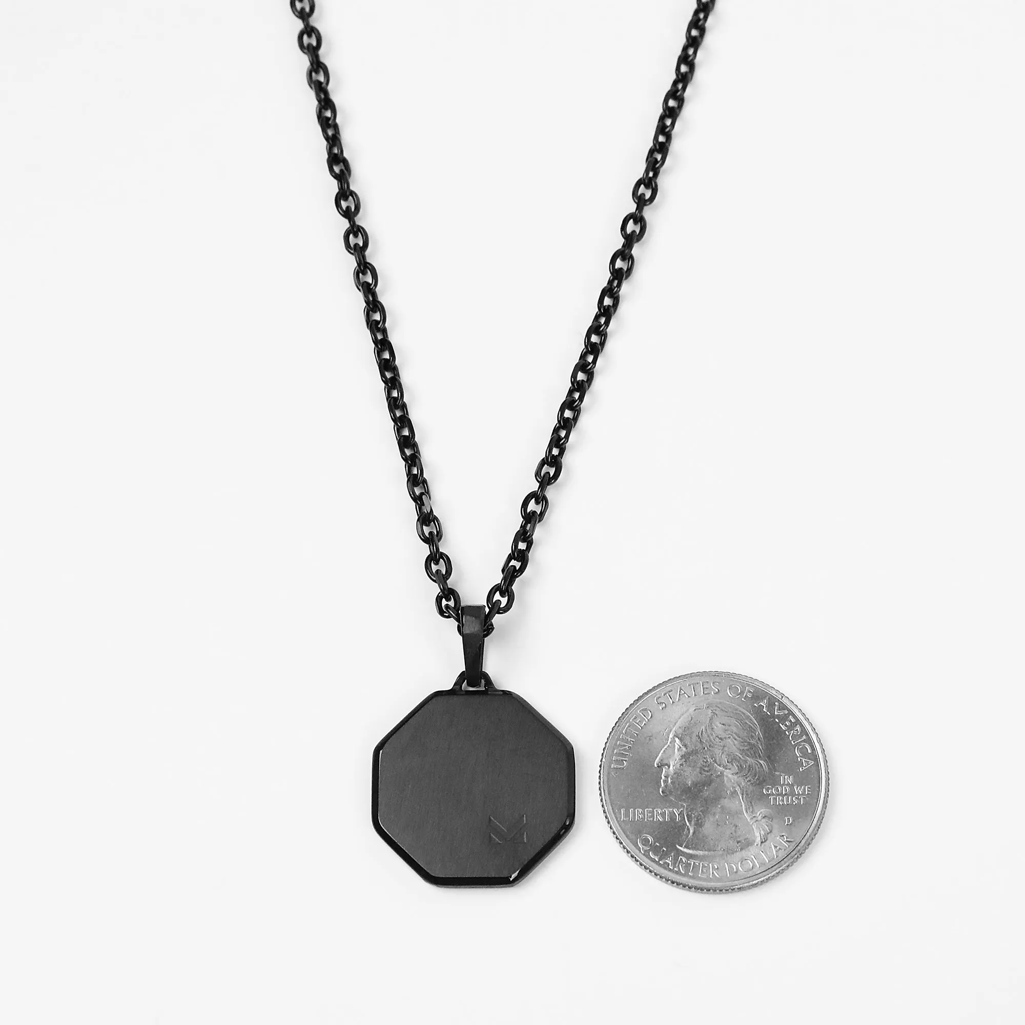 Glyph Octad Necklace - Black