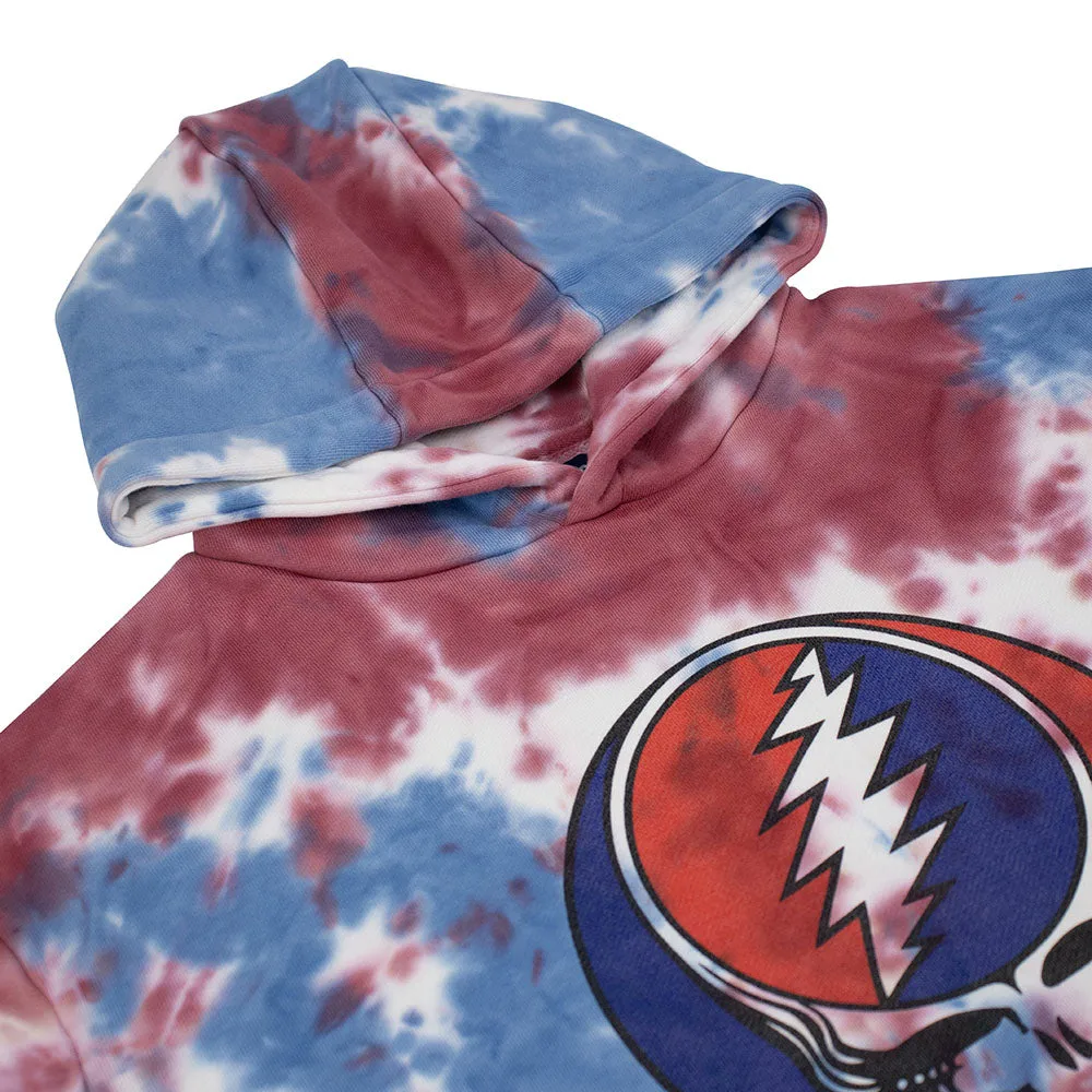 Grateful Dead | Super Heavyweight Hoodie | Tie Dye Will Not Fade Away Stealie