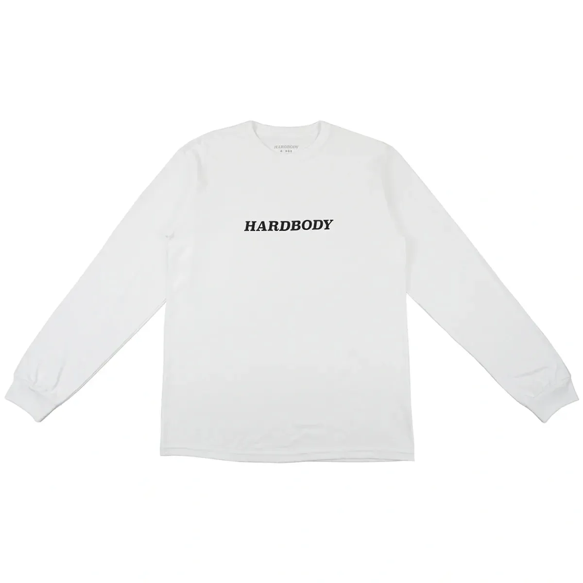 Hardbody L/S Logo Tee White